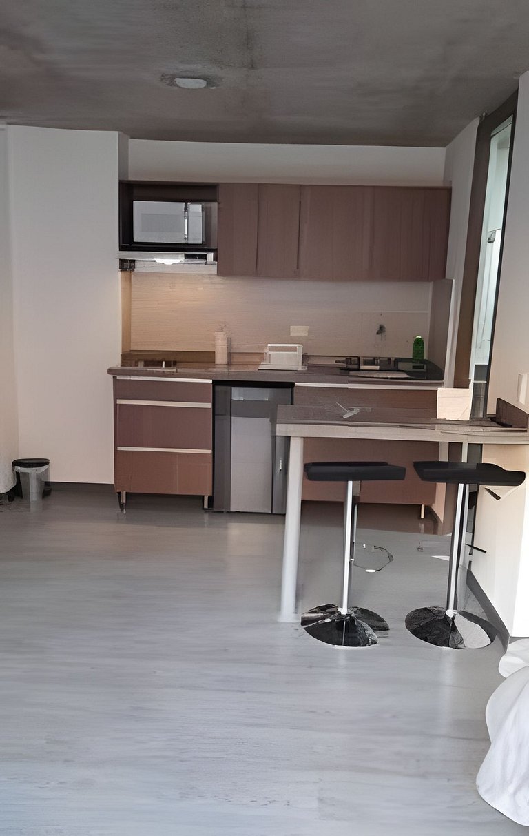 Estudio con terraza en Coliving