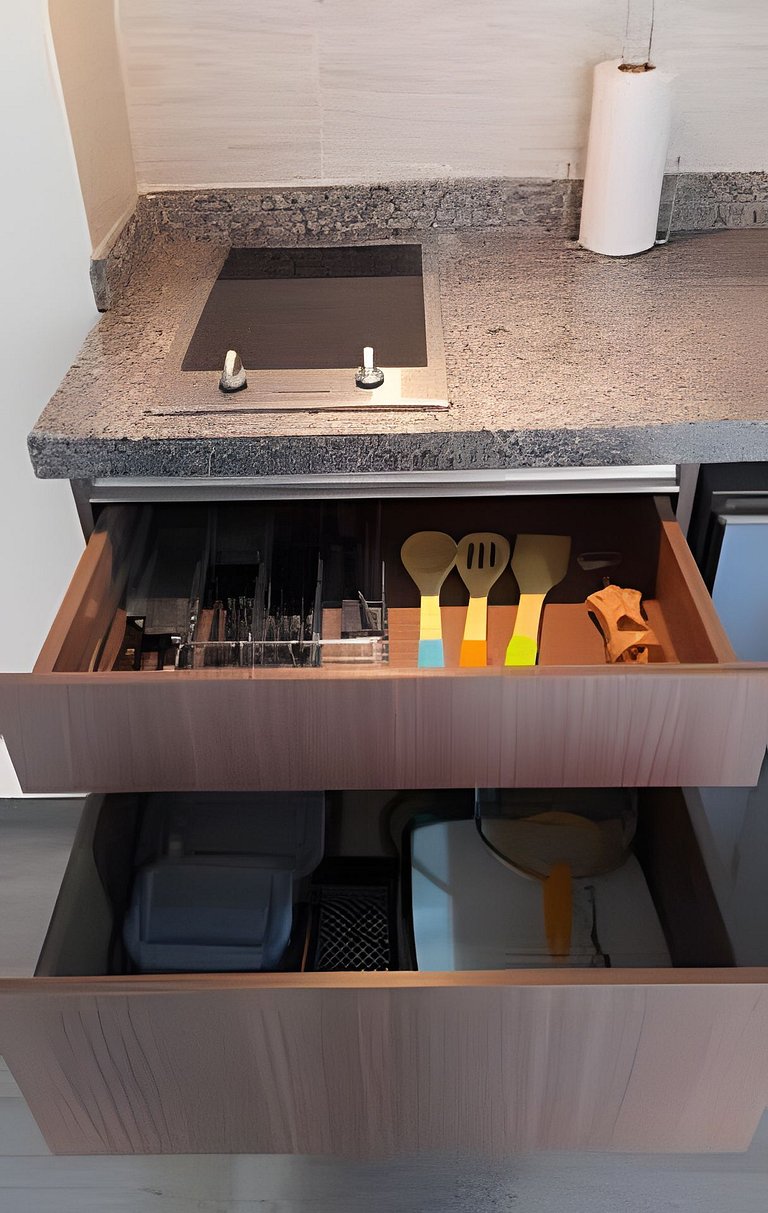 Estudio con terraza en Coliving