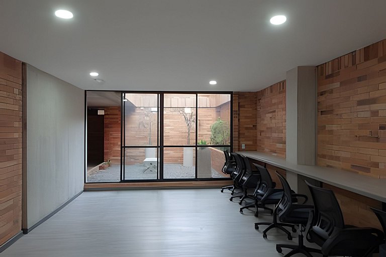 Estudio con terraza en Coliving