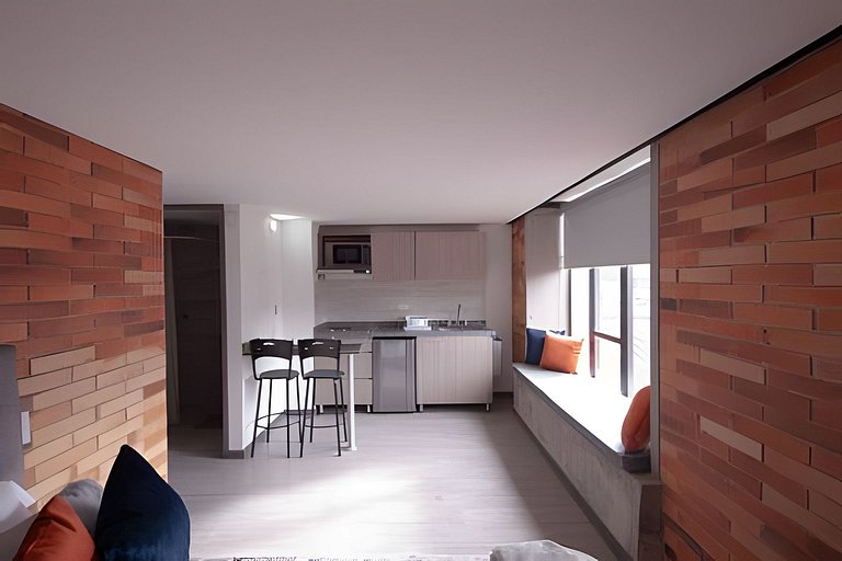 Cómodo Estudio Gran Ubicación