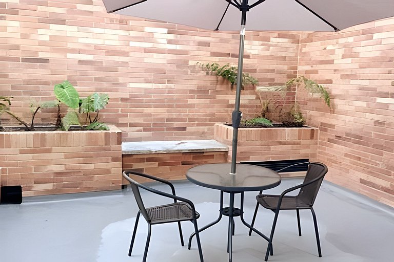 Lindo estudio con terraza privada