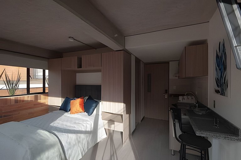 Estudio con Terraza Privada