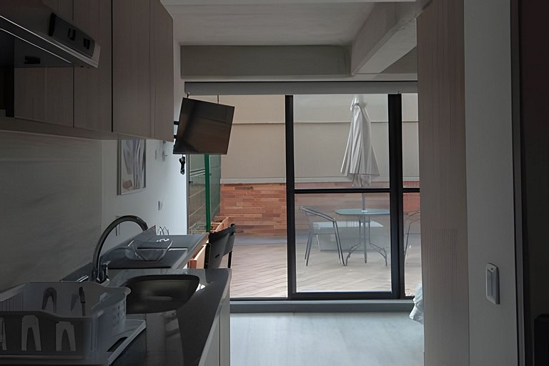 Estudio con Terraza Privada