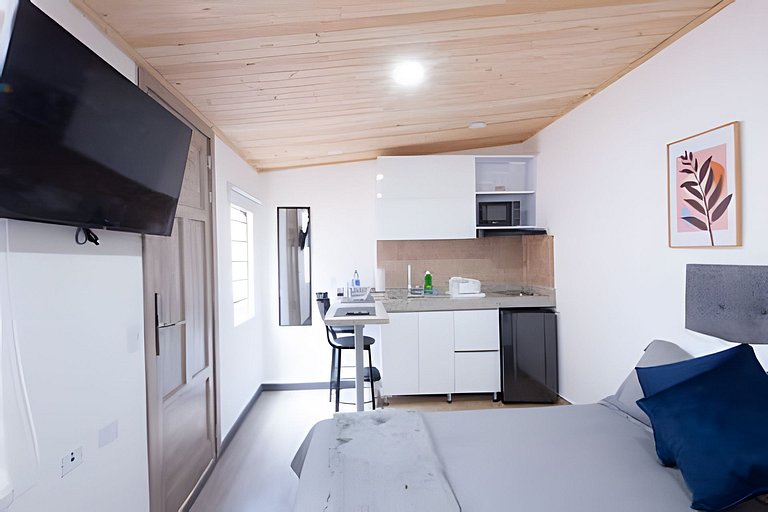 Estudio elegante en casa Inglesa